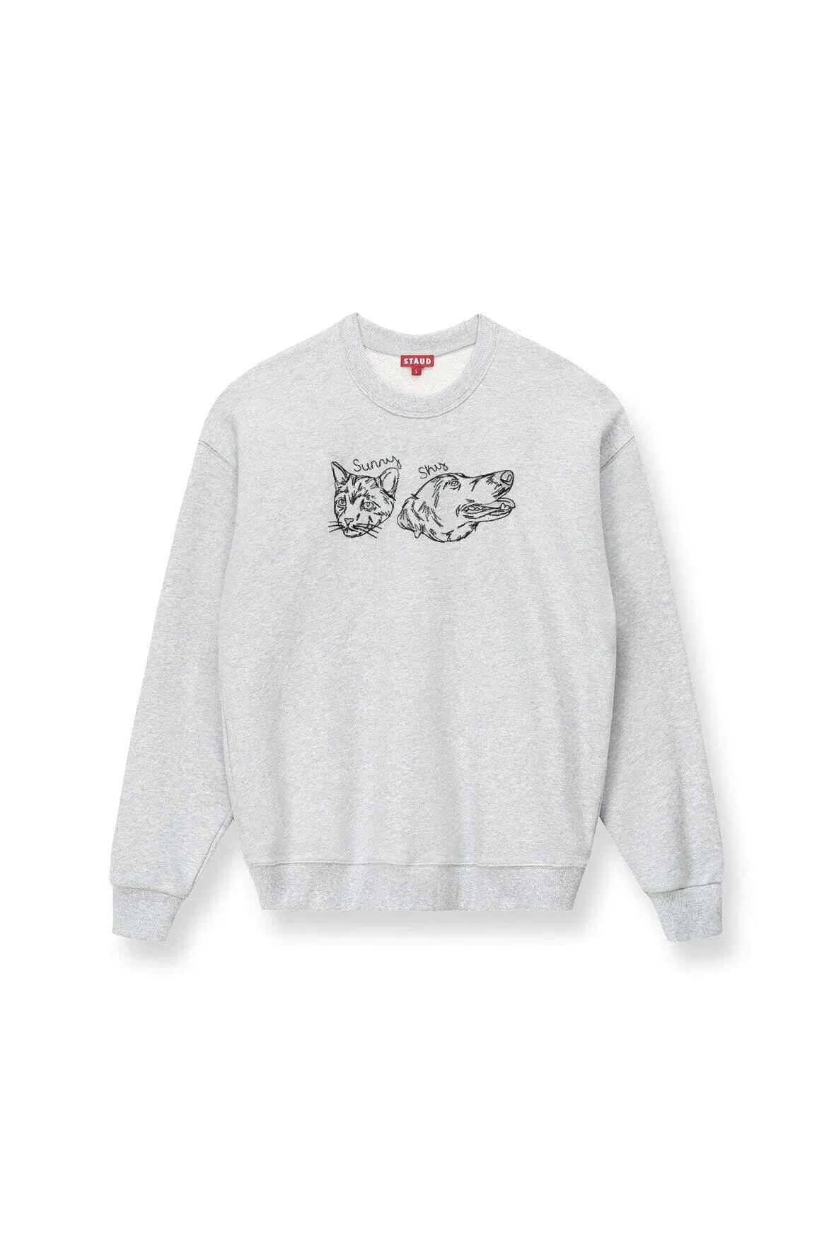 CUSTOM STAUD x C.BONZ OVERSIZED SWEATSHIRT GREY