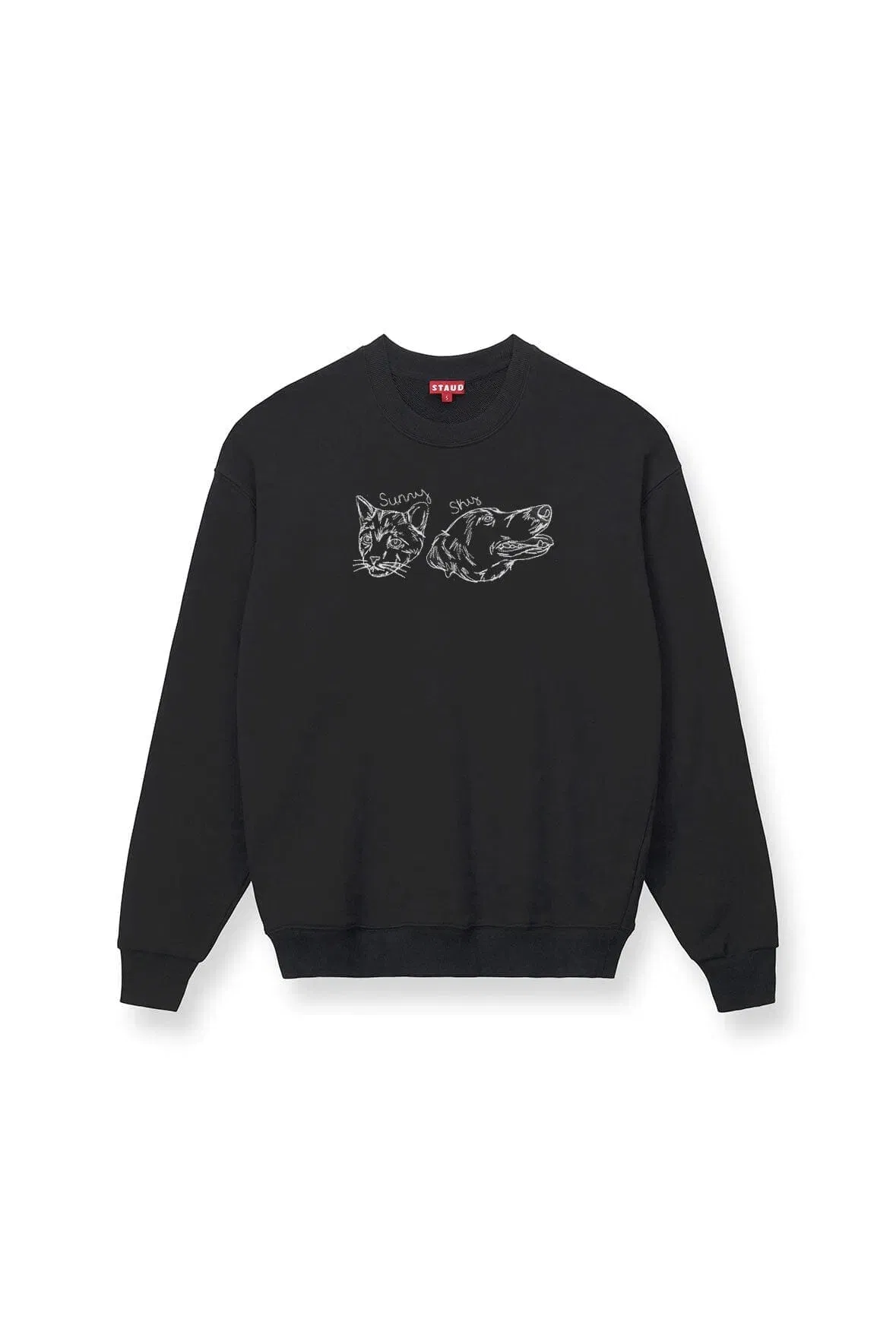 CUSTOM STAUD x C.BONZ OVERSIZED SWEATSHIRT BLACK