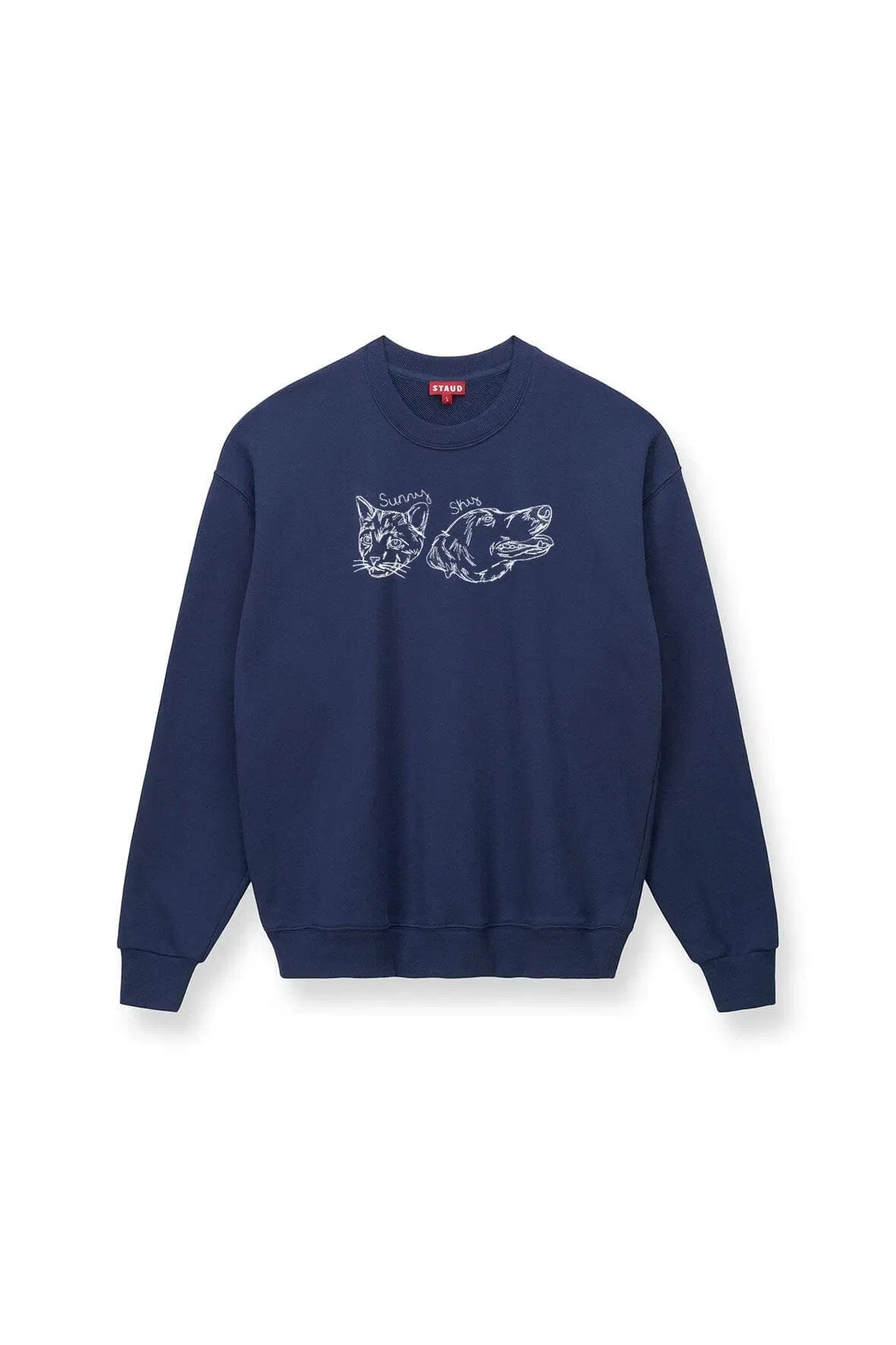 CUSTOM STAUD x C.BONZ OVERSIZED SWEATSHIRT NAVY