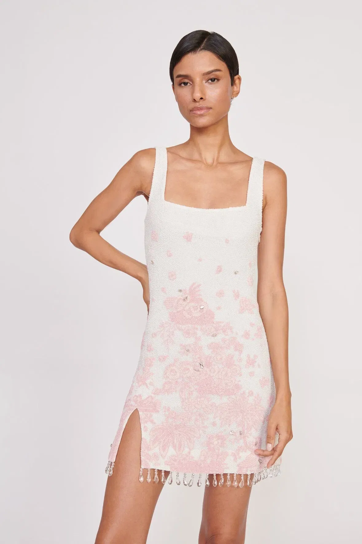 LE SABLE DRESS IVORY CHERRY BLOSSOM TOILE