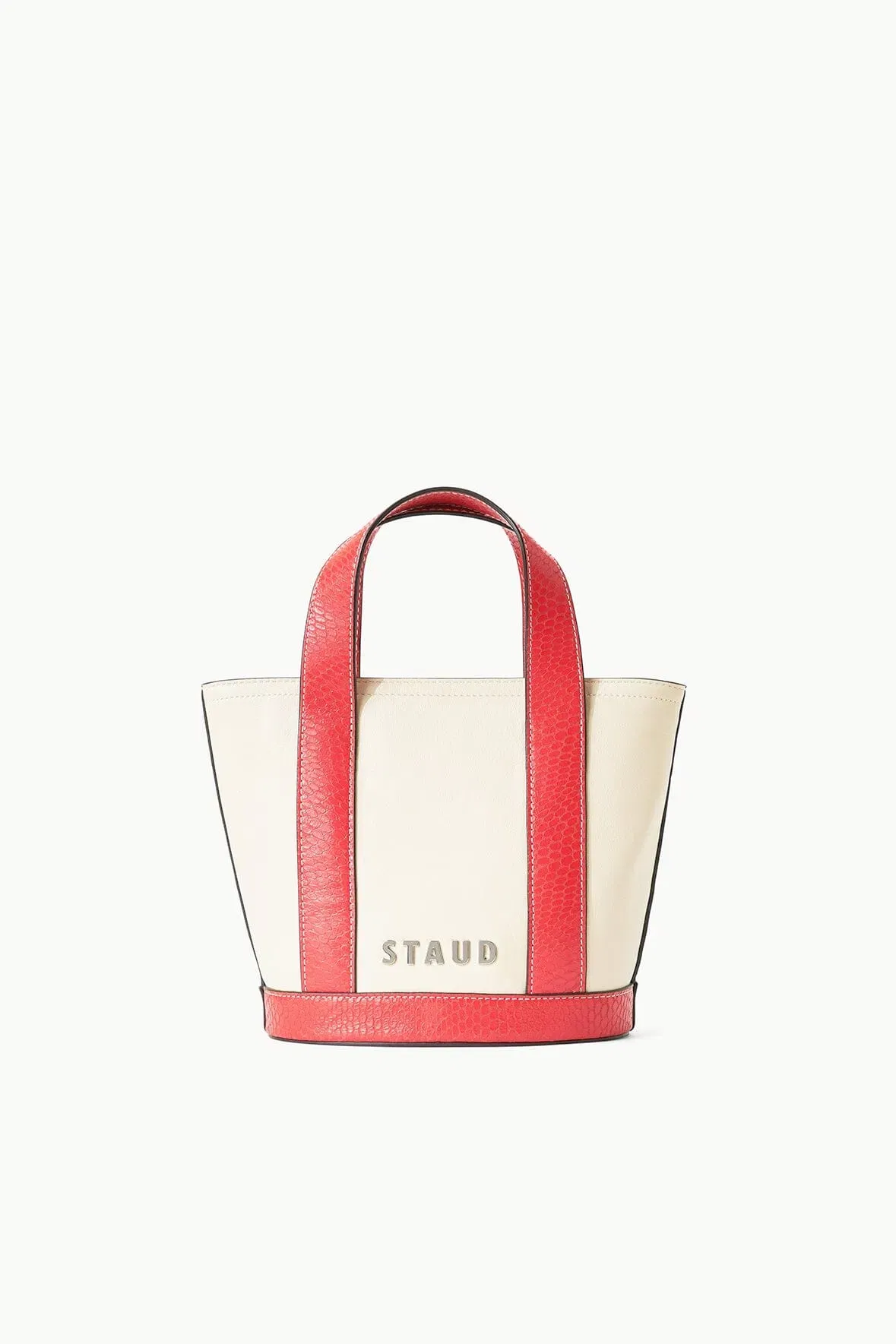 CUSTOM ALLORA MINI TOTE CREAM RED ROSE