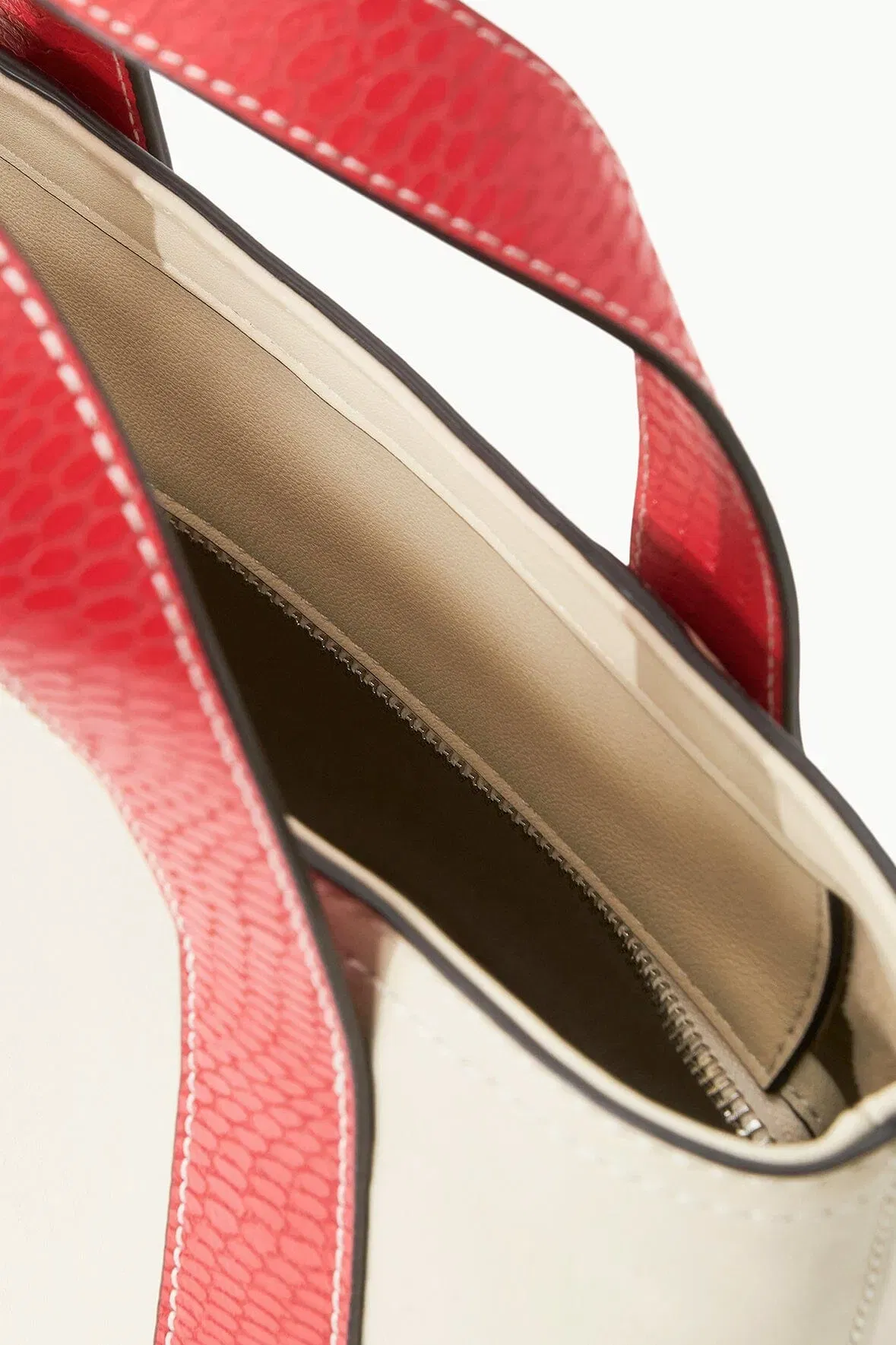 CUSTOM ALLORA MINI TOTE CREAM RED ROSE