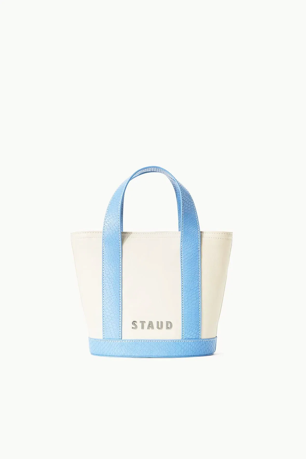 CUSTOM ALLORA MINI TOTE CREAM STAUD BLUE