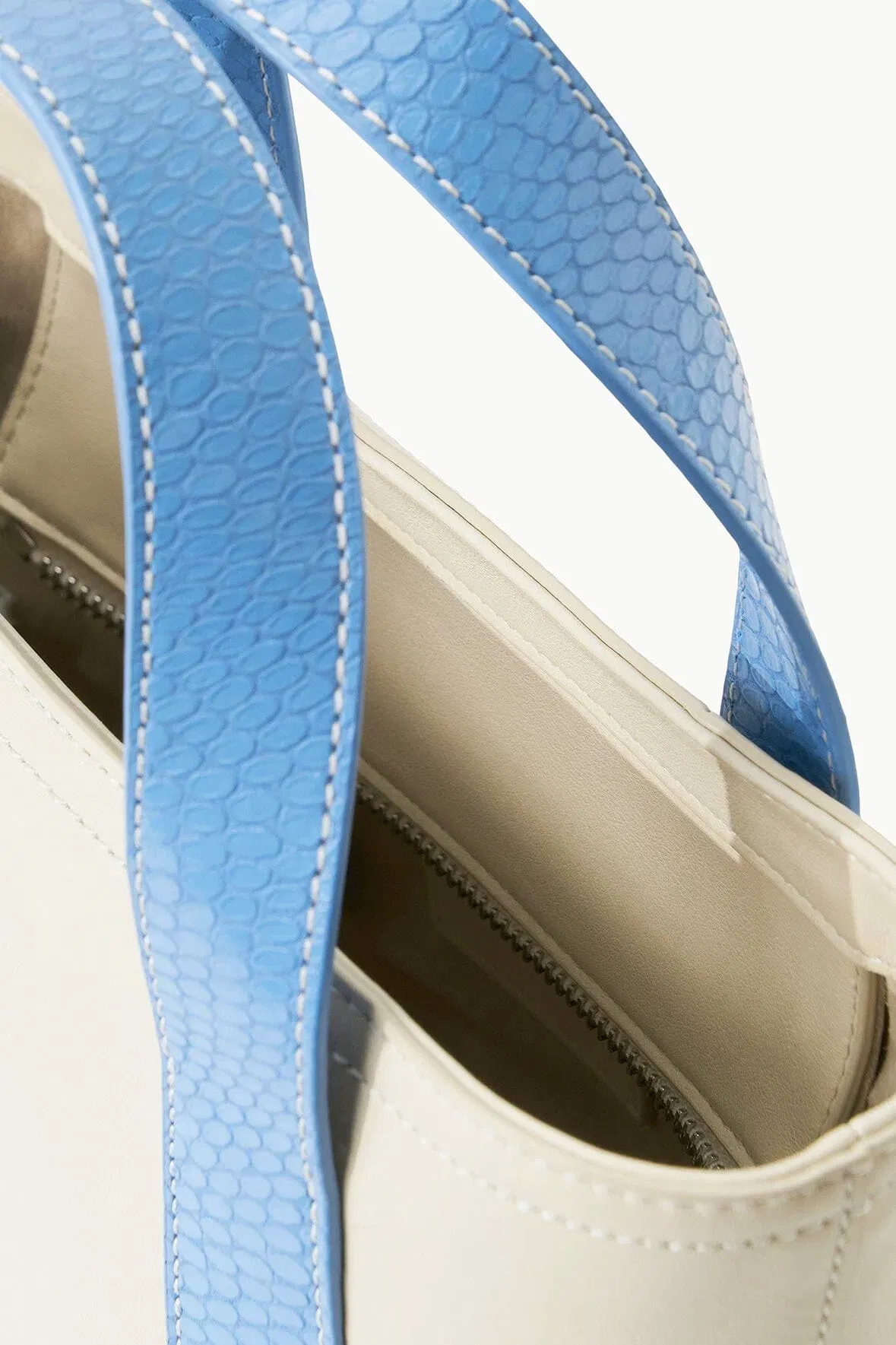 CUSTOM ALLORA MINI TOTE CREAM STAUD BLUE