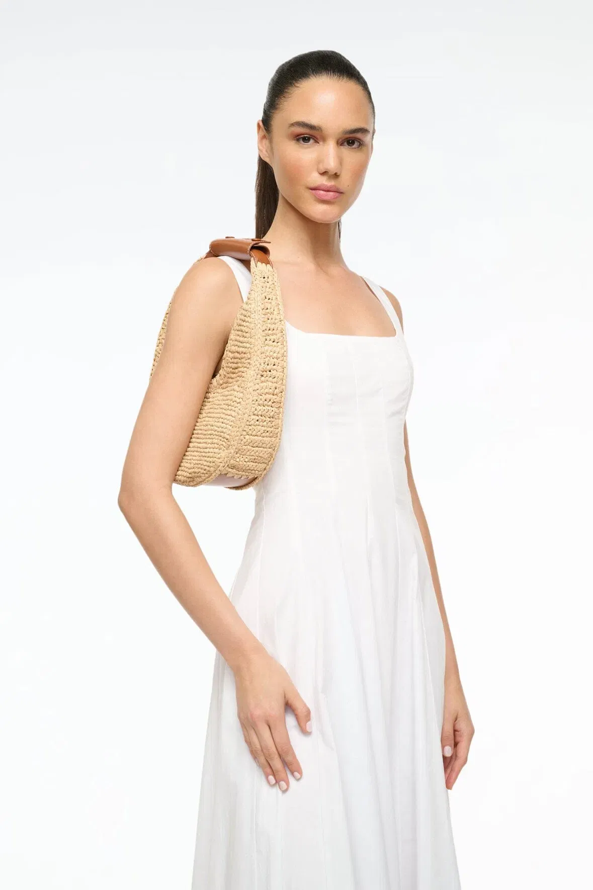 MOON RAFFIA BAG NATURAL RAFFIA