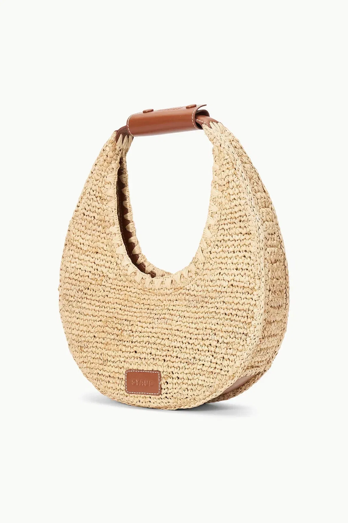 MOON RAFFIA BAG NATURAL RAFFIA