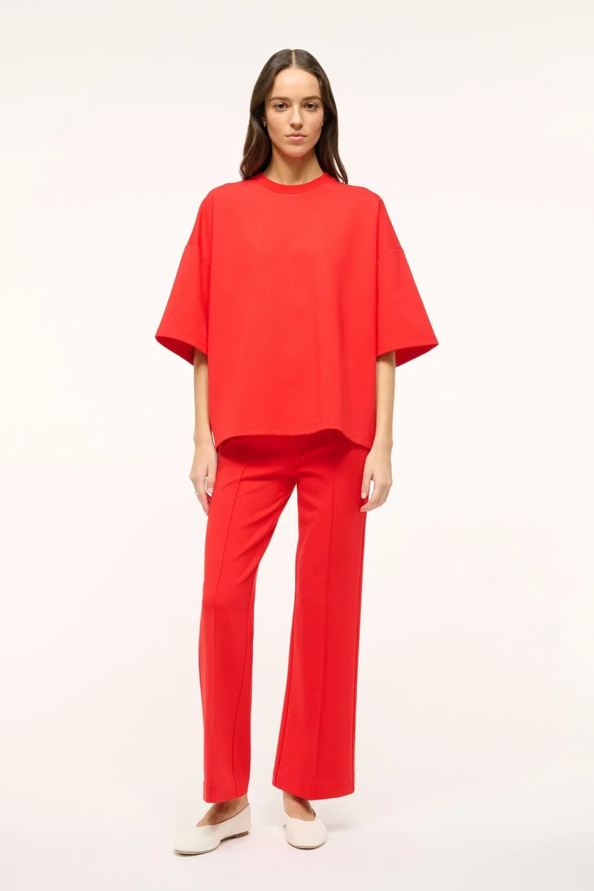 KNACK PANT RED ROSE