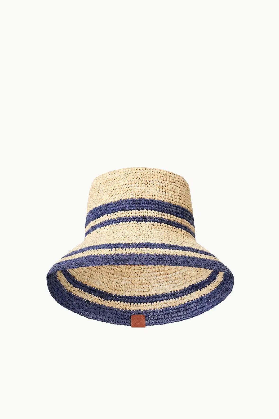 RITA BUCKET HAT NATURAL NAVY