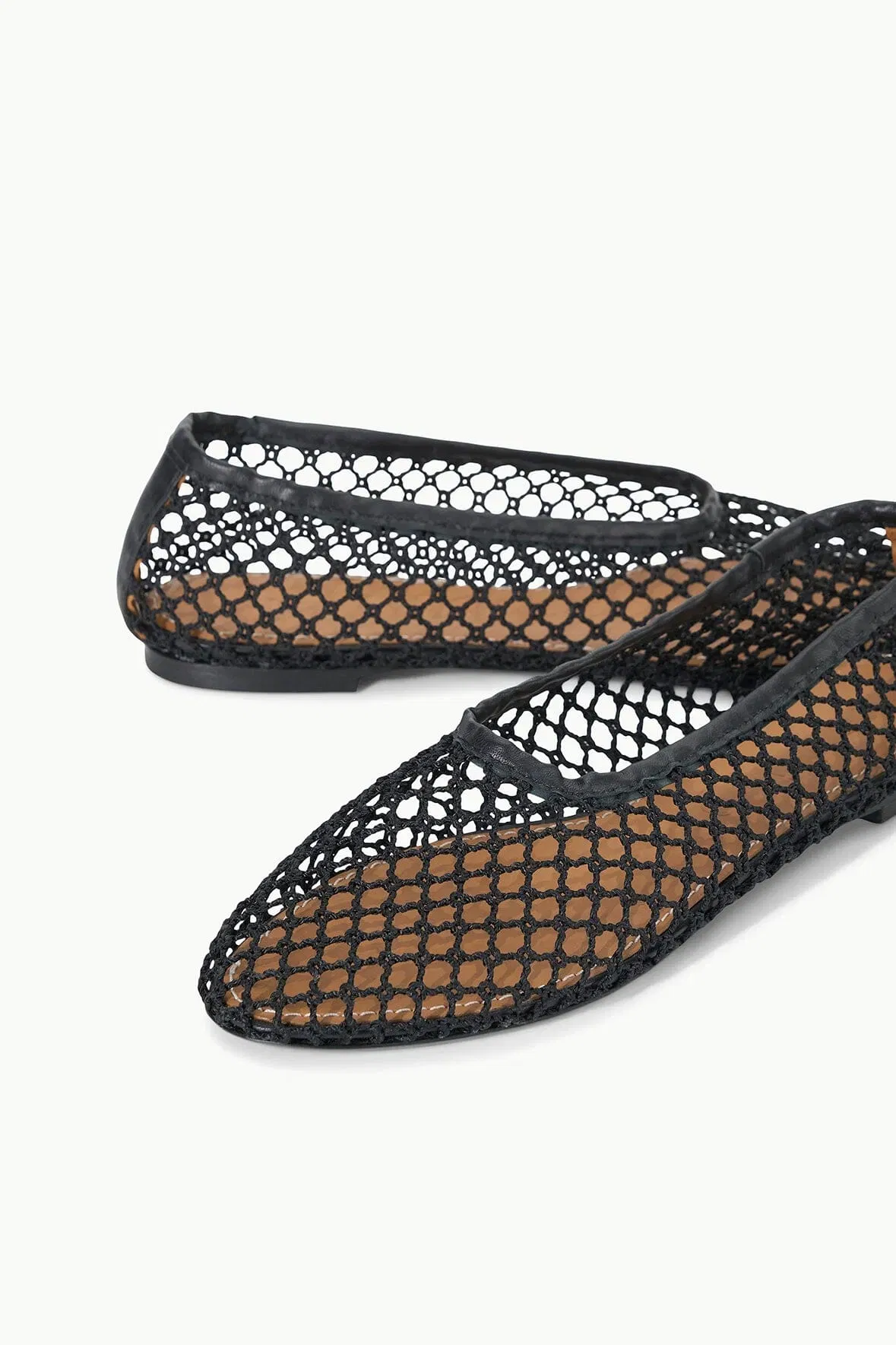 ALBA BALLET FLAT BLACK NETTING