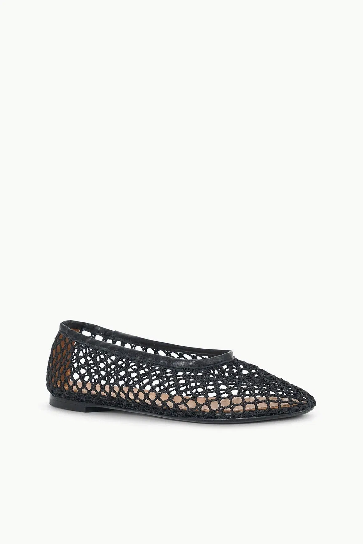 ALBA BALLET FLAT BLACK NETTING