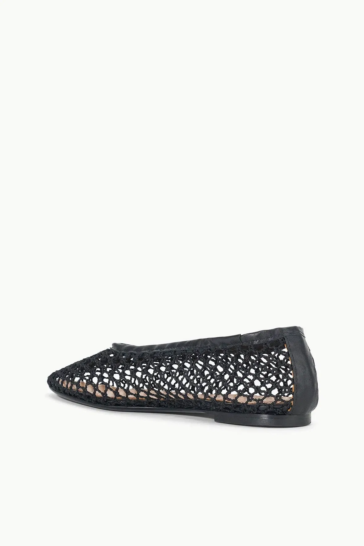ALBA BALLET FLAT BLACK NETTING