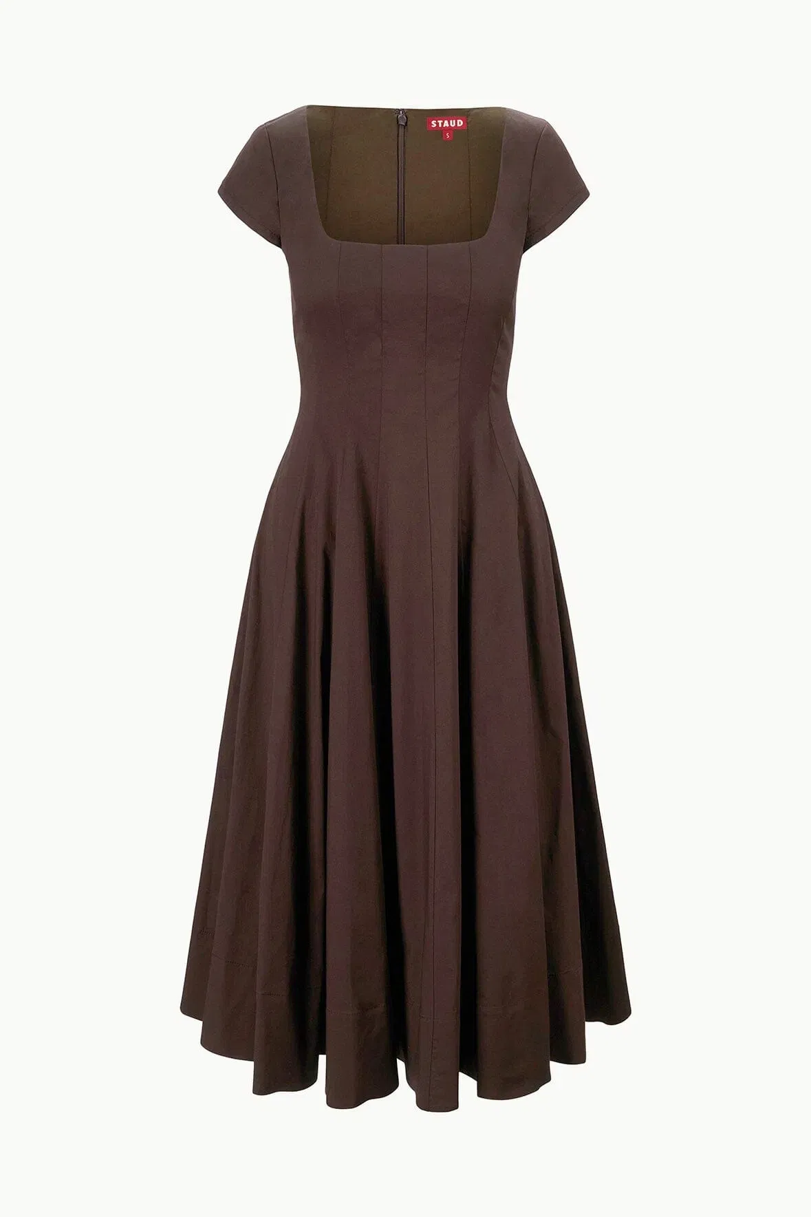 SHORT SLEEVE WELLS DRESS EARTH