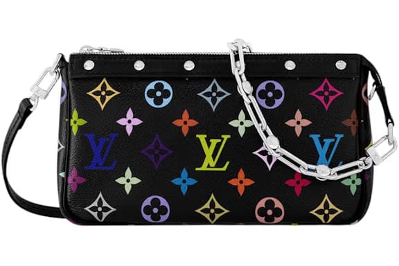 Louis Vuitton x Takashi Murakami Pochette Accessoires Black Multicolored