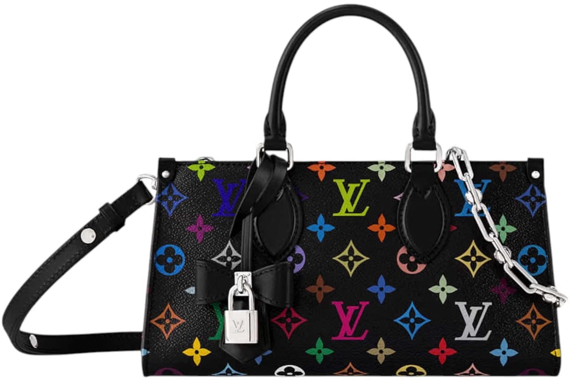 Louis Vuitton x Takashi Murakami OnTheGo East West Chain Black Multicolored