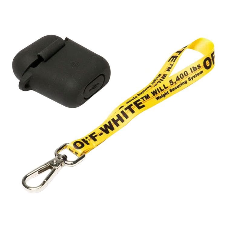 OFF-WHITE Diag AirPods Strap Case Black/White