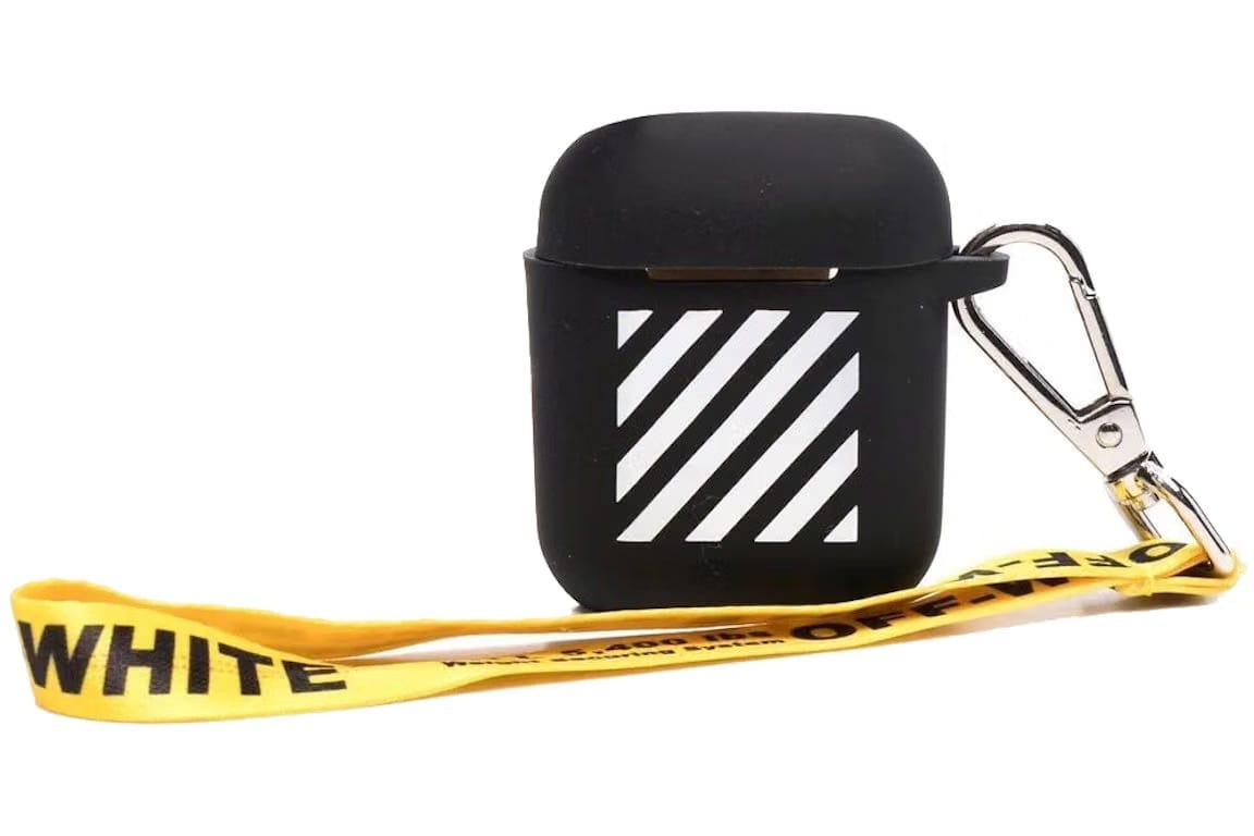 OFF-WHITE Diag AirPods Strap Case Black/White