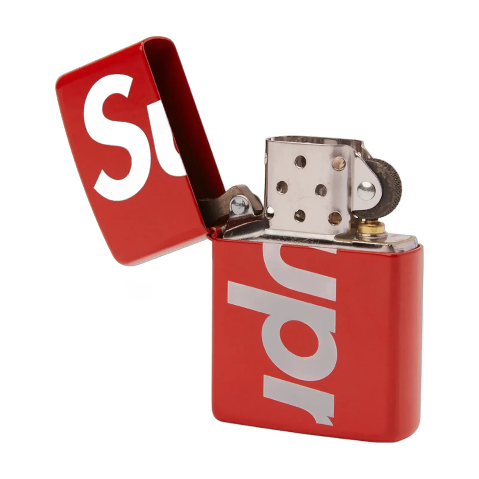 Supreme Logo Zippo Red