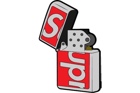 Supreme Swarovski Zippo Red