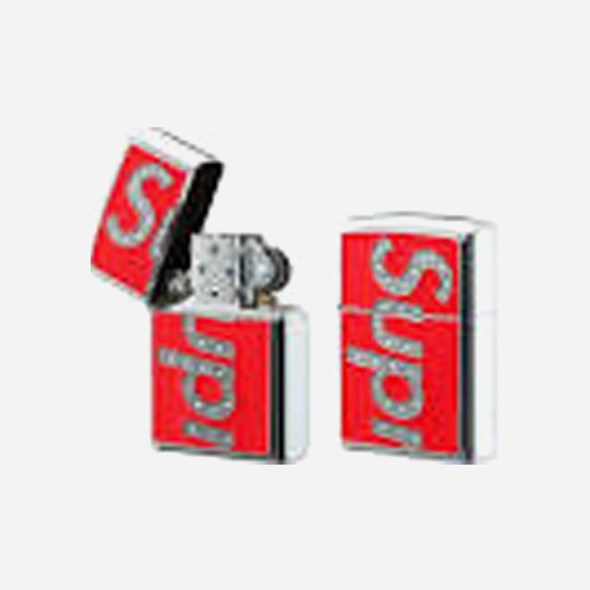 Supreme Swarovski Zippo Red