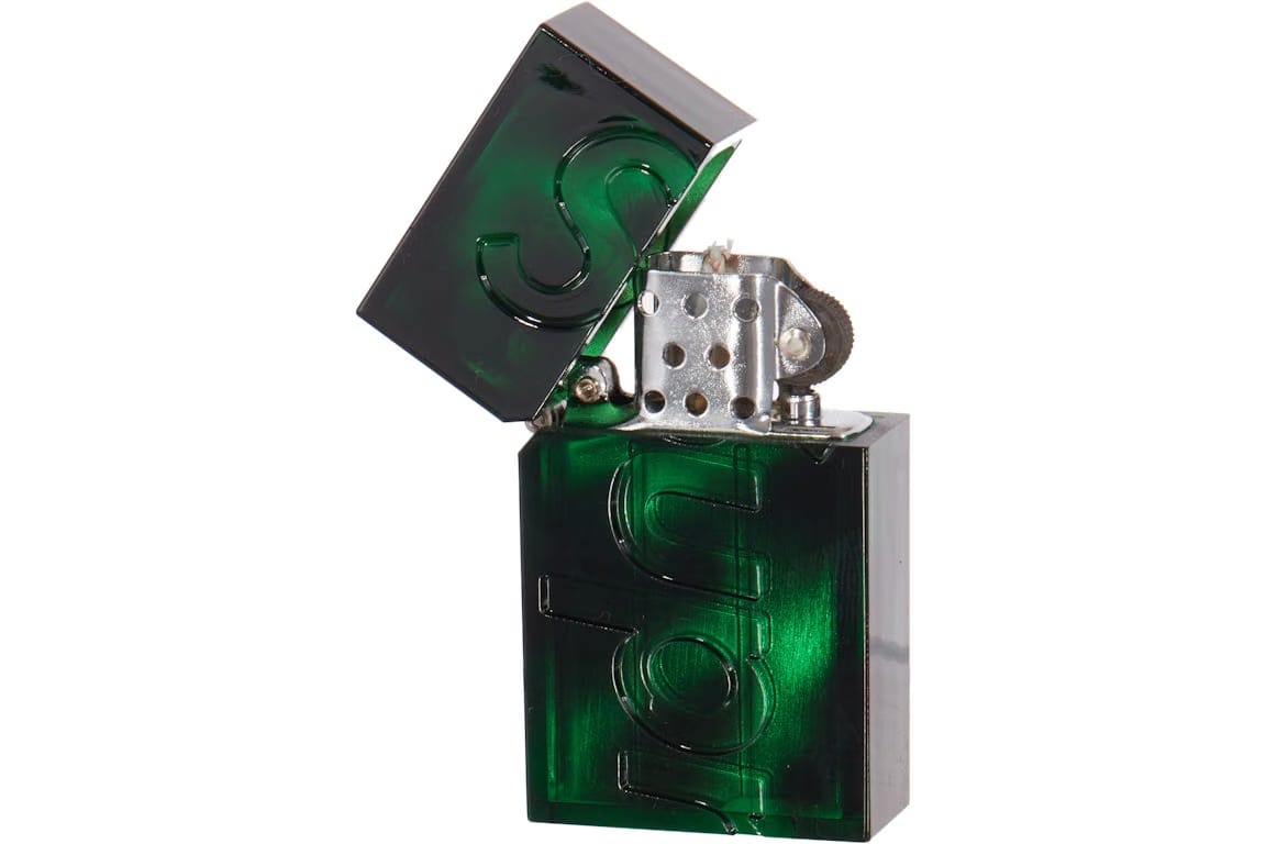 Supreme Tsubota Pearl Hard Edge Lighter (FW21) Green