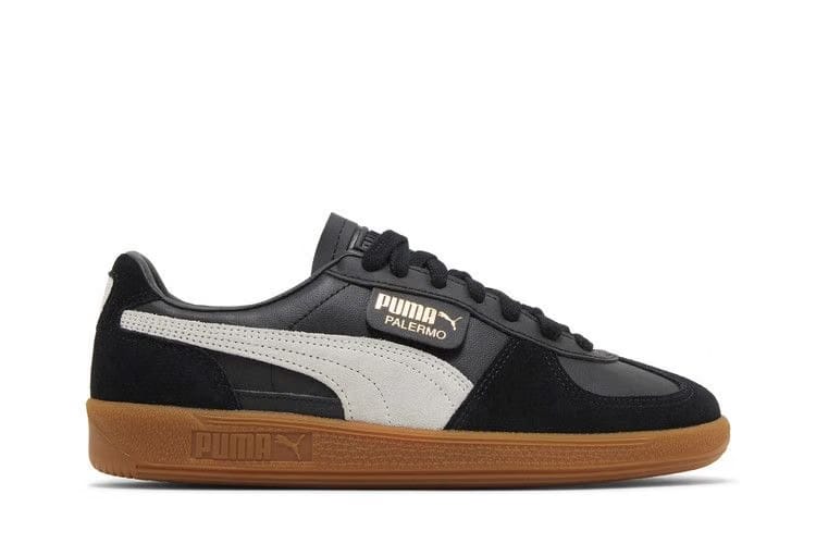 Palermo Leather Black Feather Grey Gum