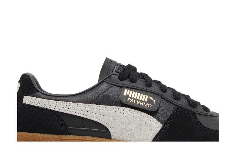 Palermo Leather Black Feather Grey Gum