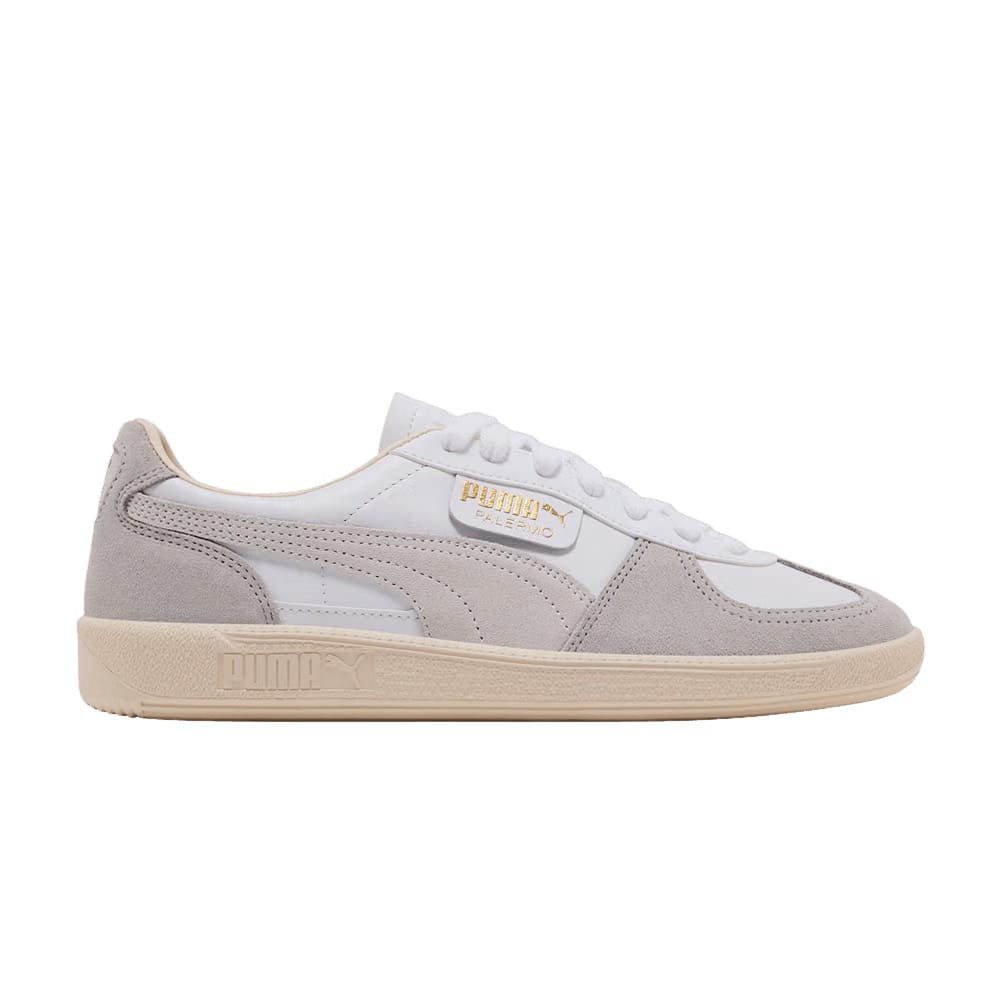 Palermo Leather White Cool Light Grey