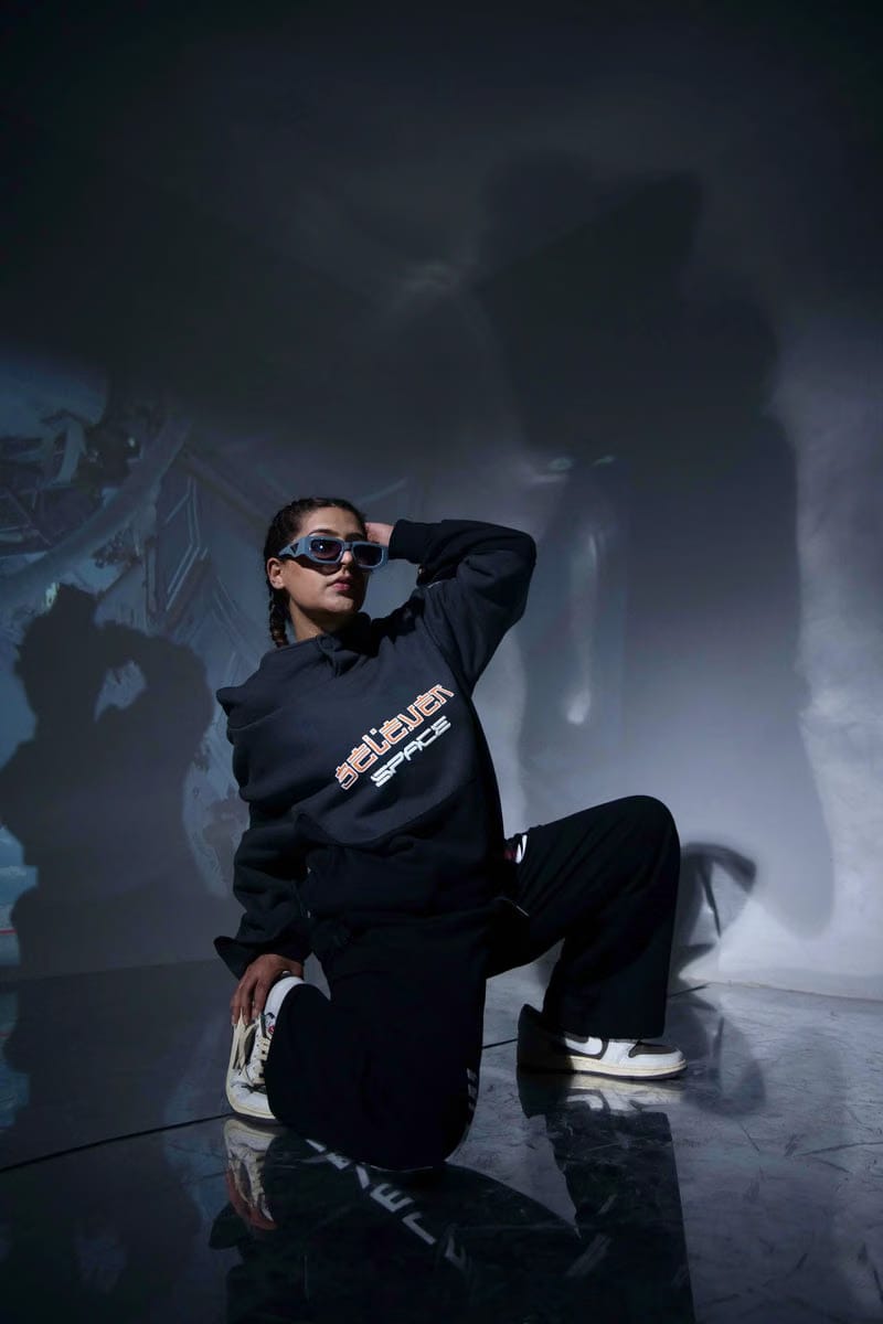 Need Space Hoodie Grey x Black