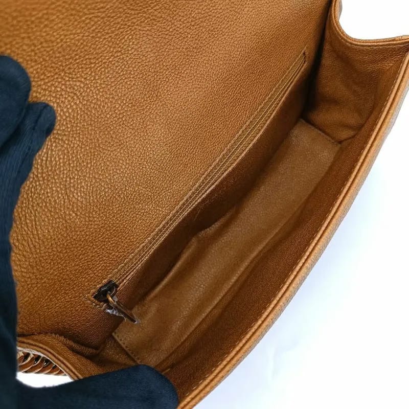 C345 - CHANEL Boy Gold Calfskin 25cm Flap Bag