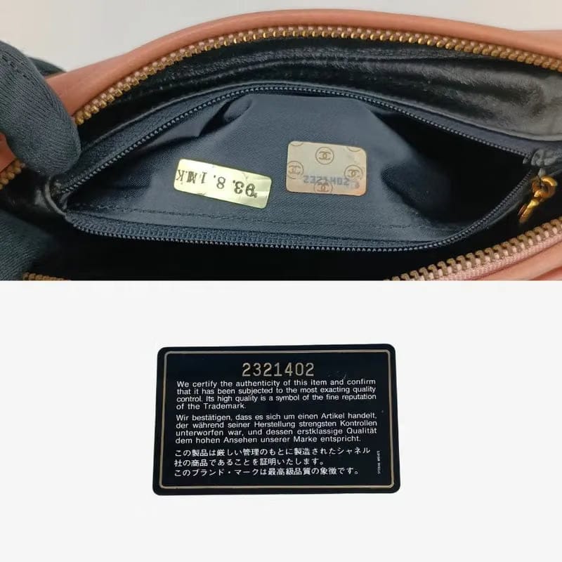 RA022 - CHANEL Vintage Pink Lambskin Tassel Camera Bag