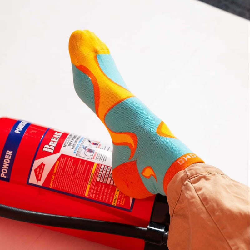 Flamin Hot Feetos - Short Crew Socks
