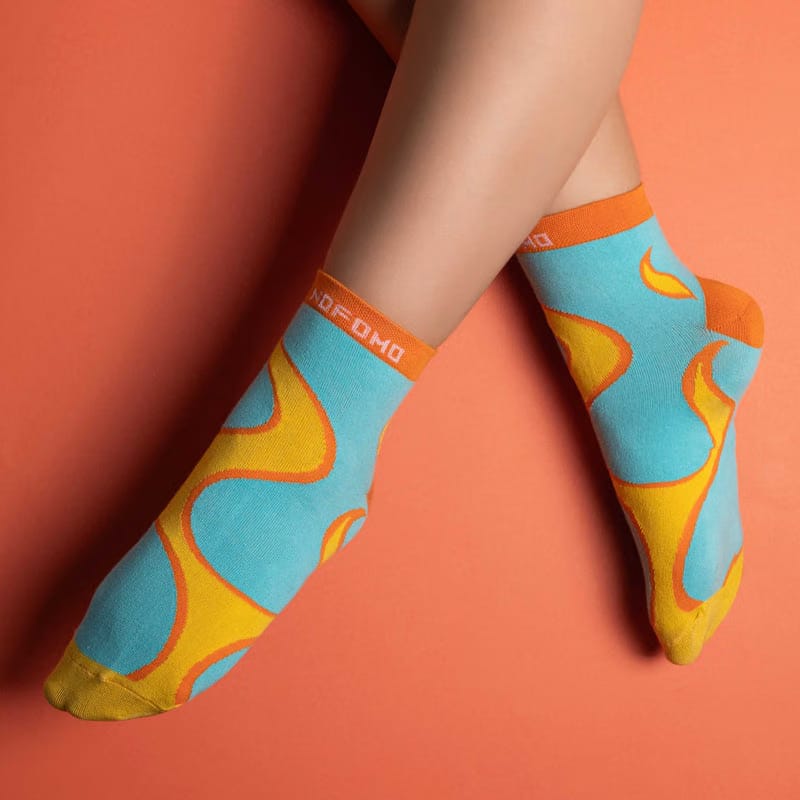 Flamin Hot Feetos - Short Crew Socks