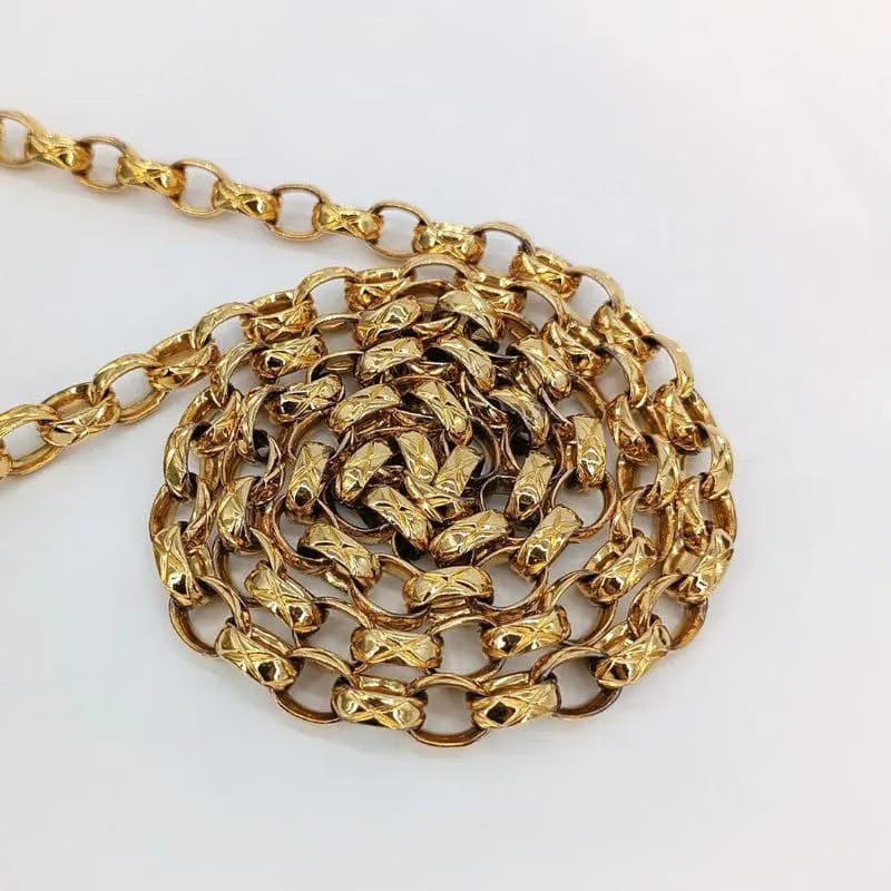 JS711 - CHANEL Vintage Light Blue Satin Gold Chain 19cm Diana Flap Bag
