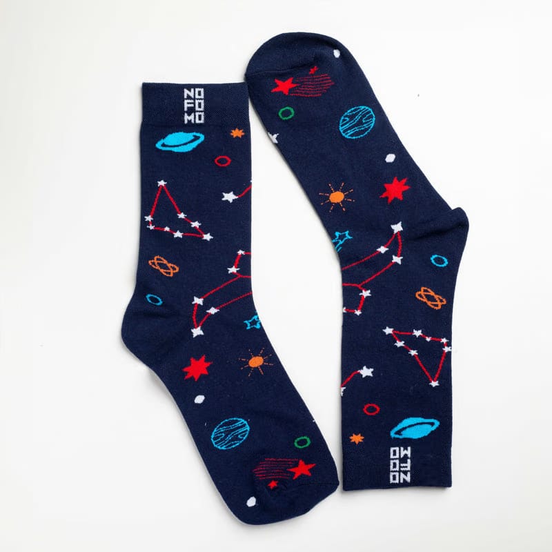 Starry Night - Crew Length Socks
