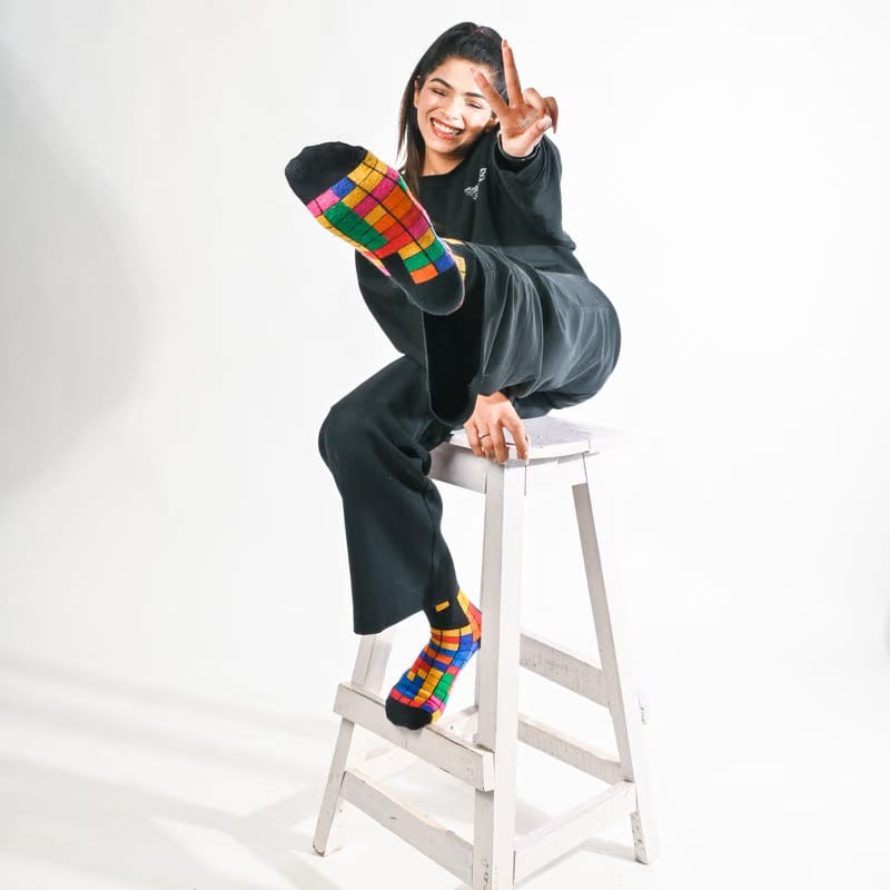Tetris - Crew Length Socks