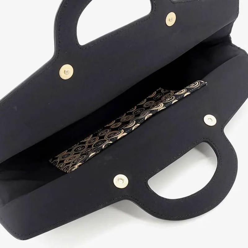 JS003 - CHANEL Navy Cotton Handbag