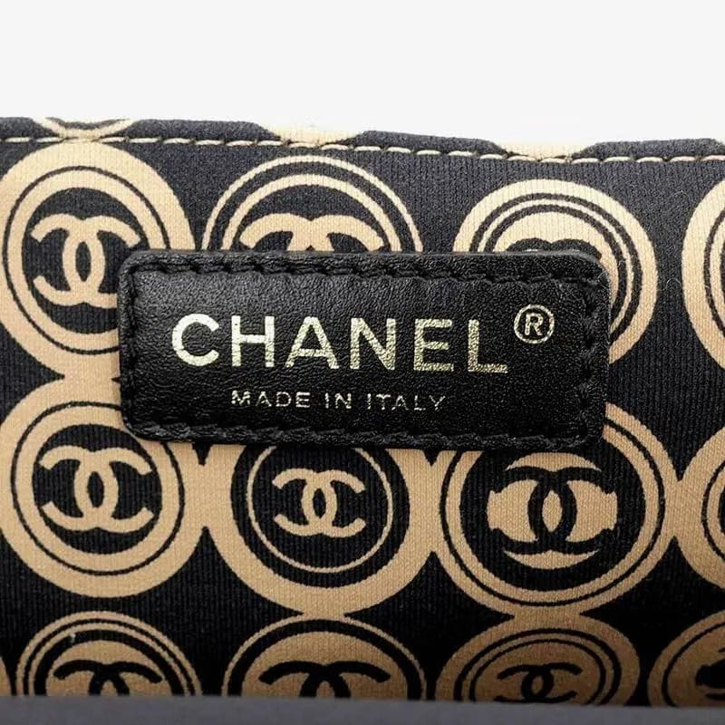 JS003 - CHANEL Navy Cotton Handbag