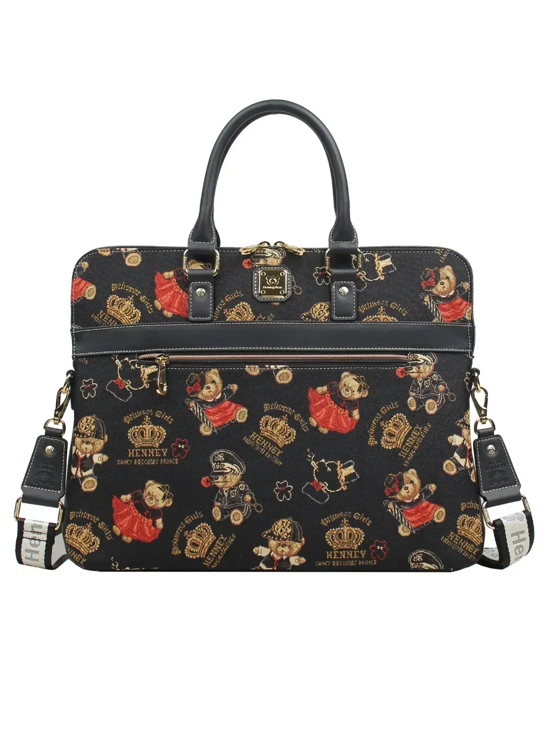 Crown Bear Laptop Bag (H-1192-LPTB-CRB)