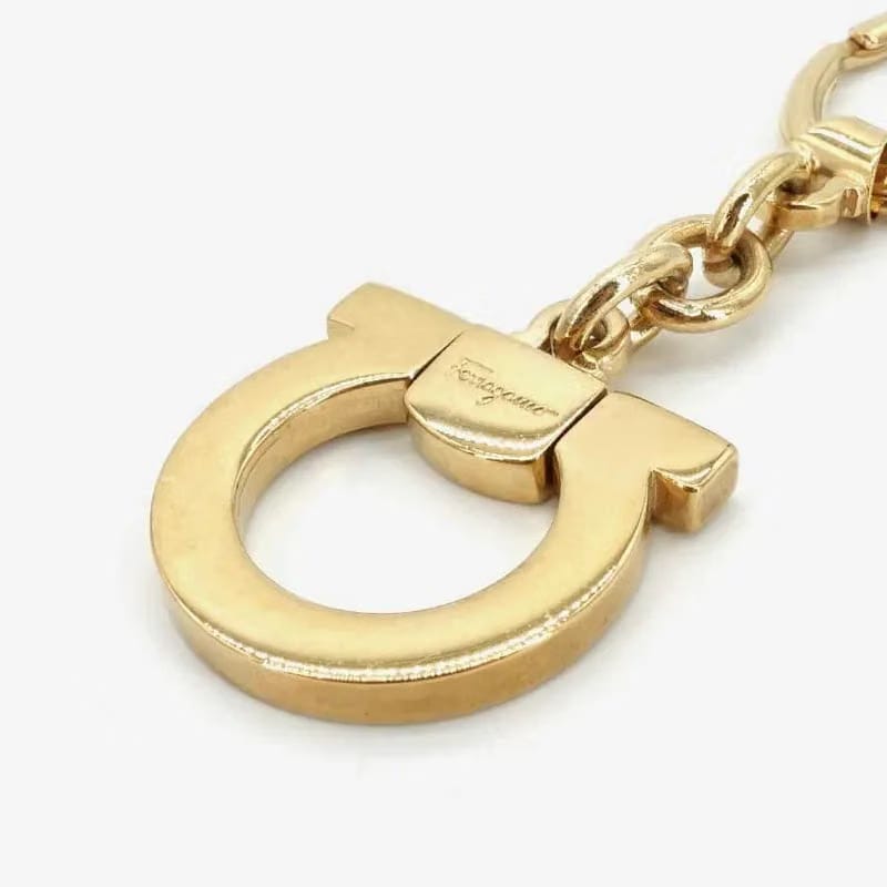 JQ155 - Salvatore Ferragamo Gold Key Ring
