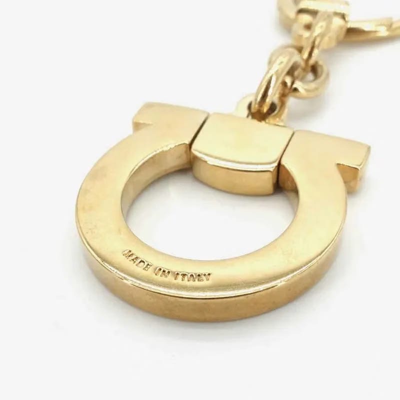 JQ155 - Salvatore Ferragamo Gold Key Ring