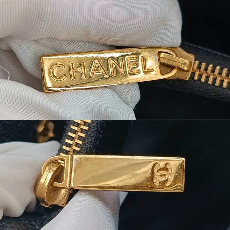 RB457 - CHANEL Vintage Black Caviar Leather GST Tote Bag