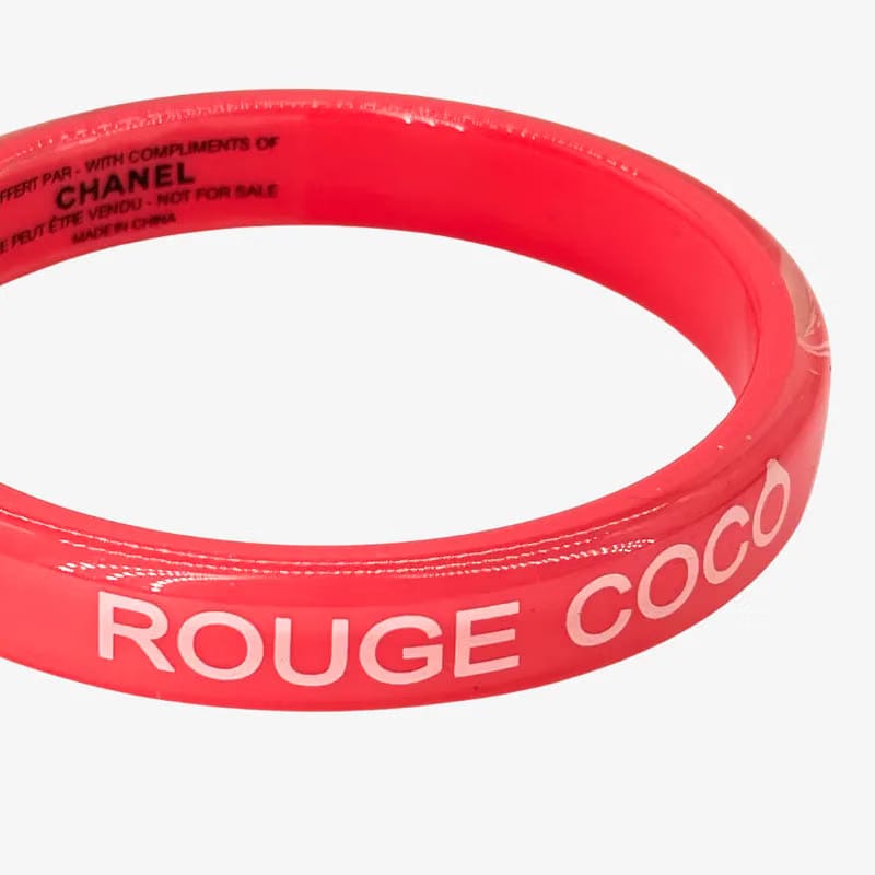 JW785 - CHANEL Pink Acrylic Rouge Coco Shine Bracelet