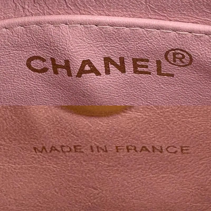 C648 - CHANEL Vintage Pink Lambskin Handbag
