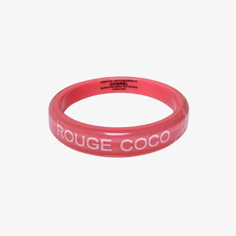 JW783 - CHANEL Pink Acrylic Rouge Coco Shine Bracelet