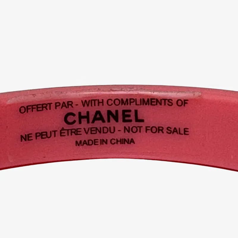 JW783 - CHANEL Pink Acrylic Rouge Coco Shine Bracelet