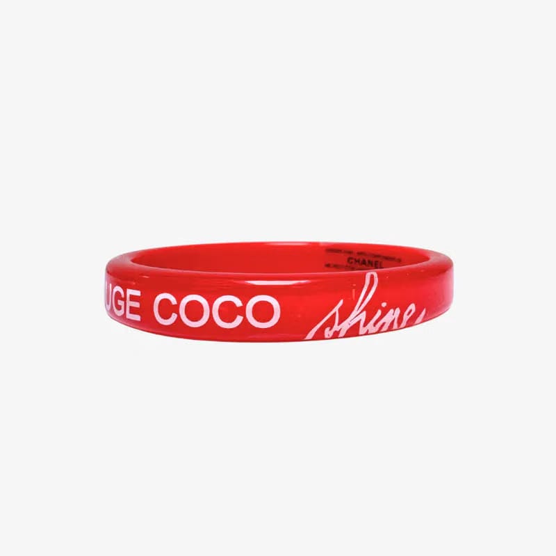 JW784 - CHANEL Pink Acrylic Rouge Coco Shine Bracelet