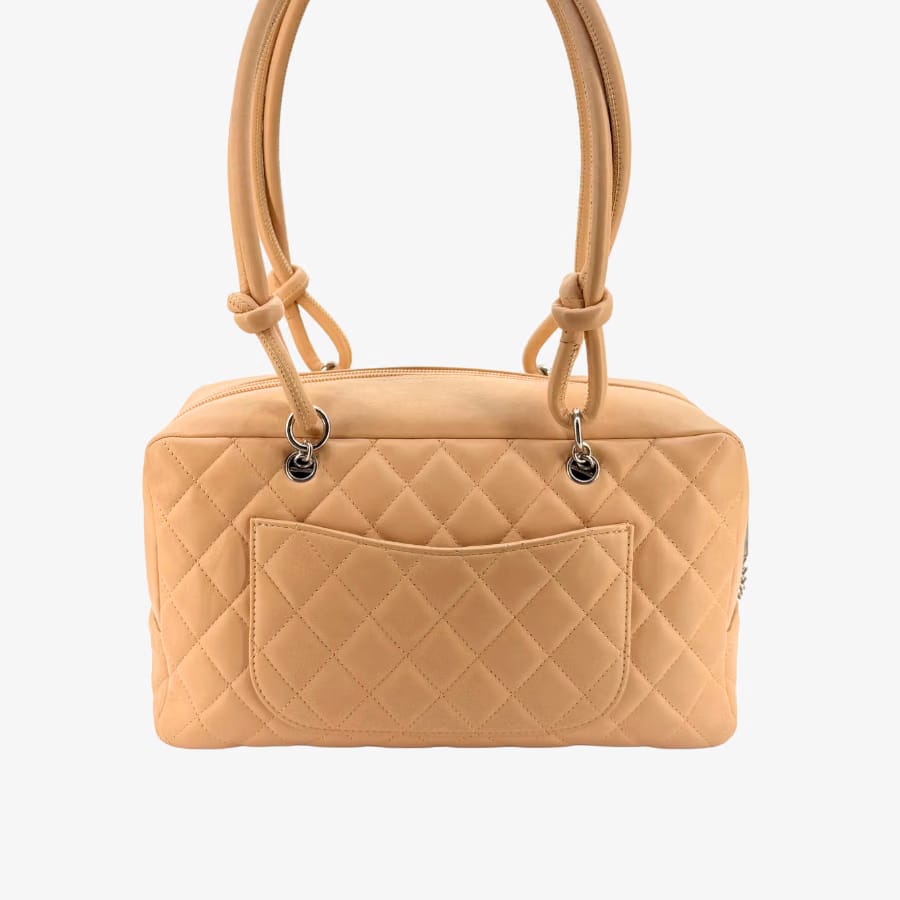 CS052 - CHANEL Vintage Red Lambskin 23cm Classic Flap Bag