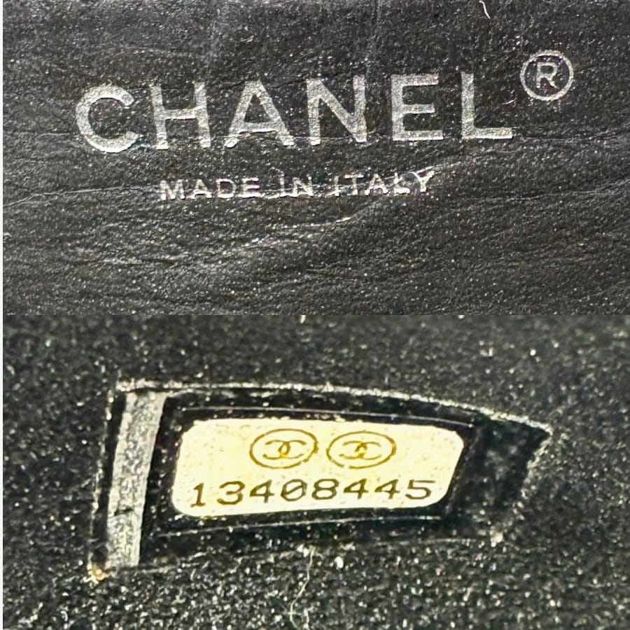 CS077 - CHANEL Black Caviar Leather Jumbo Maxi Classic Flap Bag