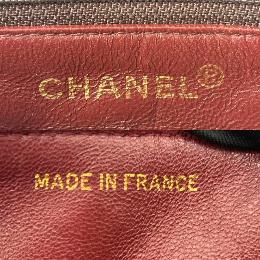 CS098 - CHANEL Vintage Black Lambskin 20cm Mini Square Flap Bag
