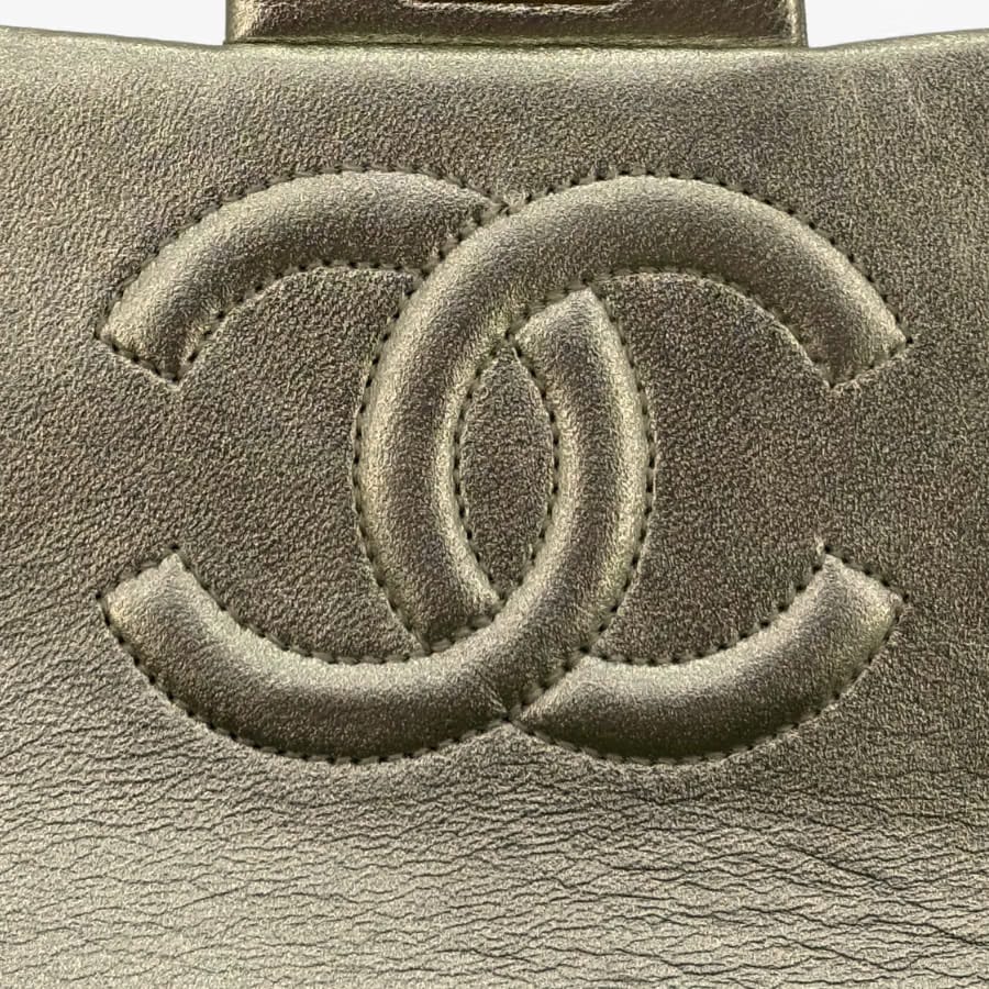 CS019 - CHANEL Vintage Light Gold Lambskin Timeless Square Flap Bag